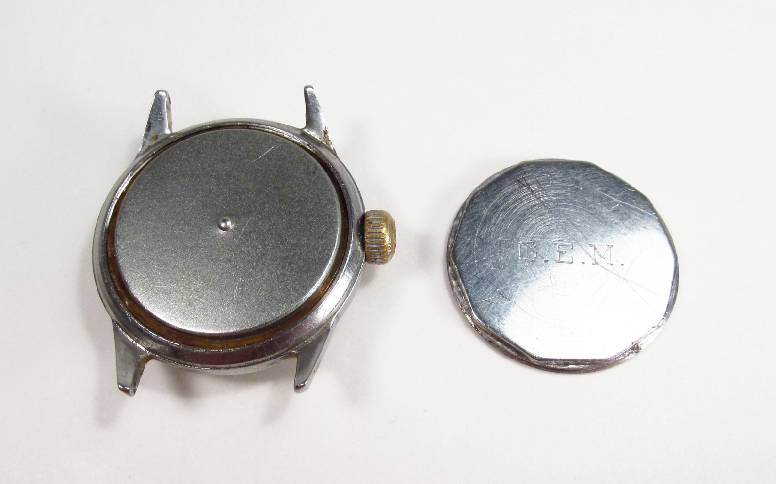 Vintage 1942 Elgin USA 15J Grade 554 WWII Military Style Mens Wrist Watch As-Is
