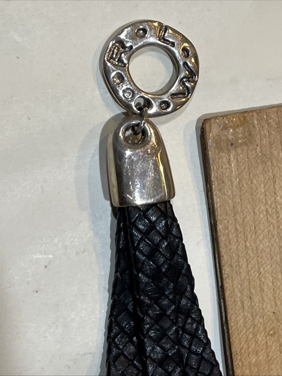 RLM Studio Robert Lee Morris Sterling 925 Silver & Leather 3 Strand Bracelet