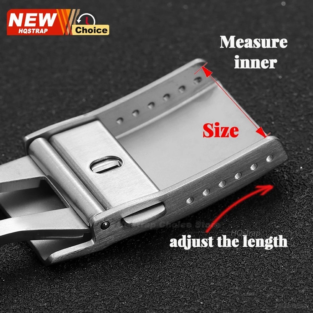 316L Solid Folding Watch Clasp18 20 22mm Stainless Steel Watch Band Buckle