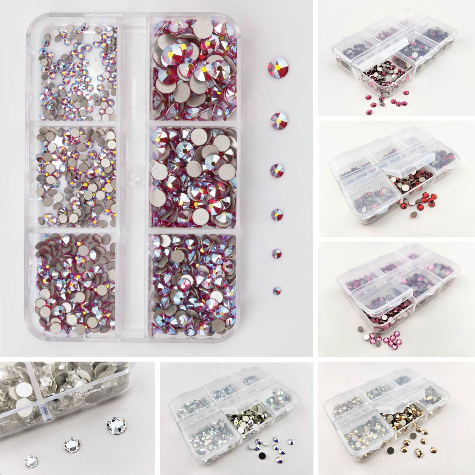 Mix Size Swarovski Crystals Rhinestone FlatBack Crystal Foil