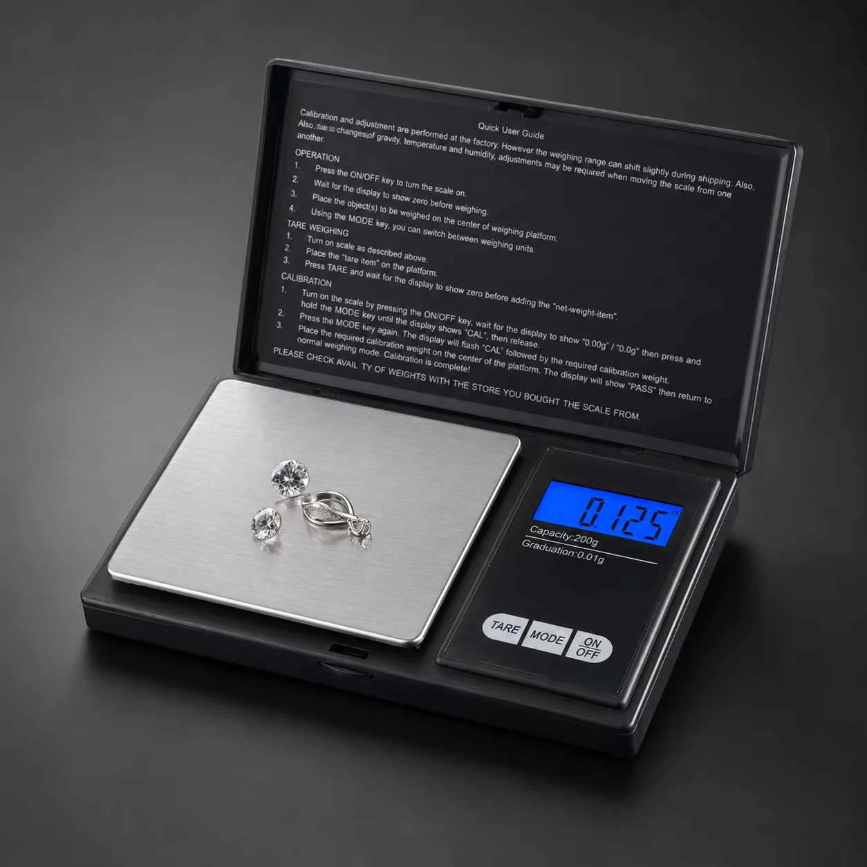 200g x 0.01g Mini Digital Pocket Scale for Gold Jewelry Precision