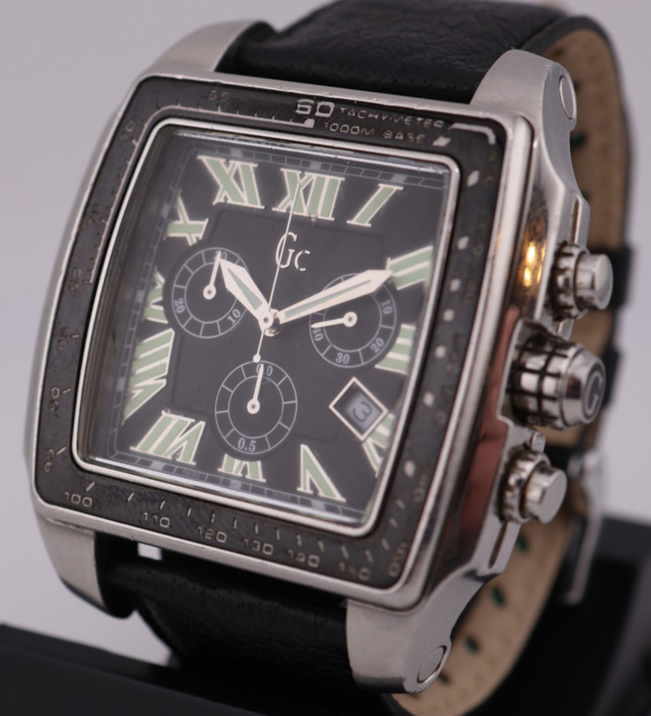 Guess Collection Swiss Made Men’s Chronograph Watch – GC 30007GA – New Battery