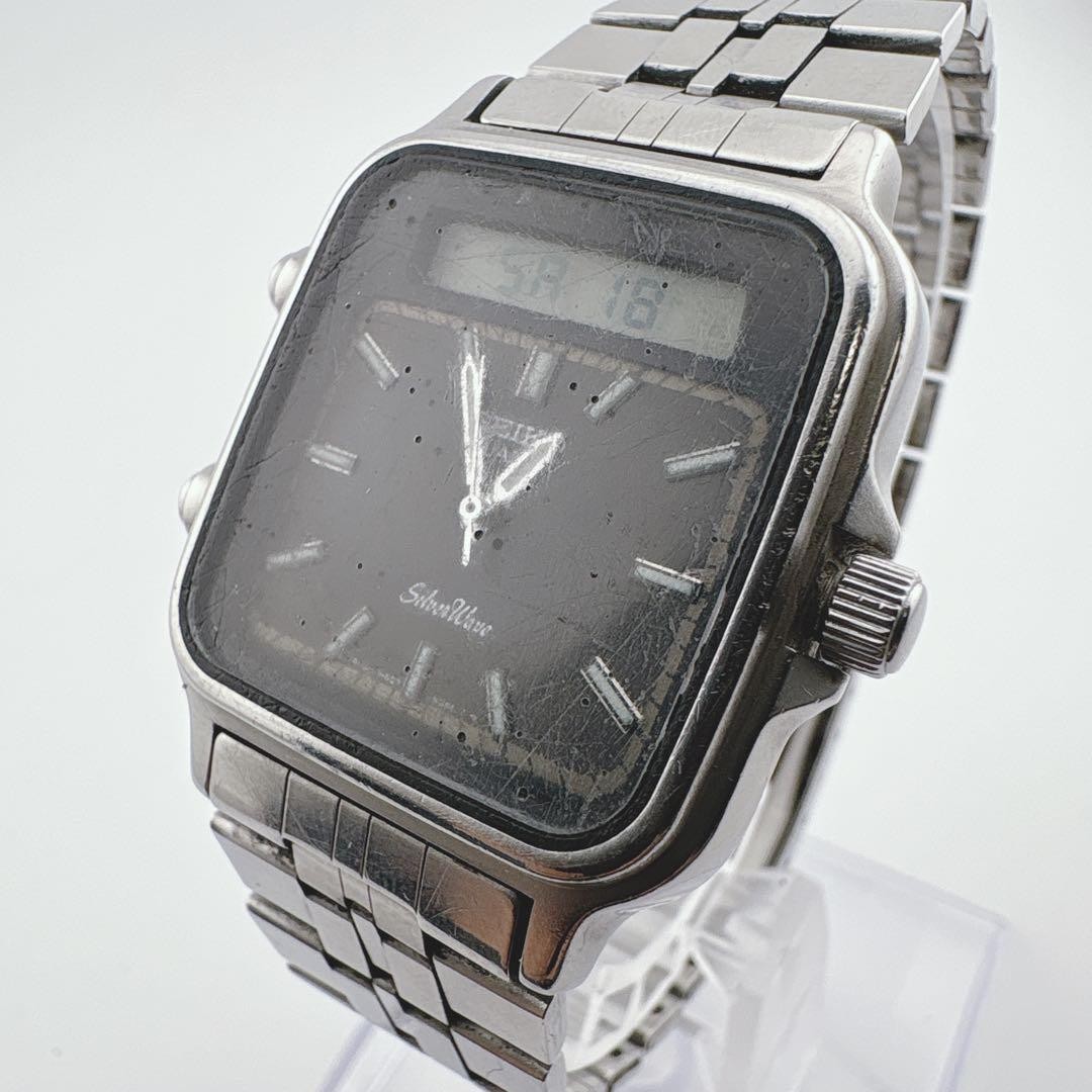 [Working condition/Battery replaced with new one] SEIKO SilverWave Analog-Digita