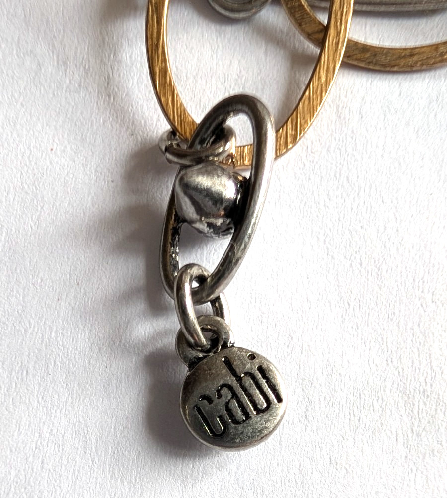 Cabi necklace Dome des Invalides mirror compact quatrefoil shaped pendant