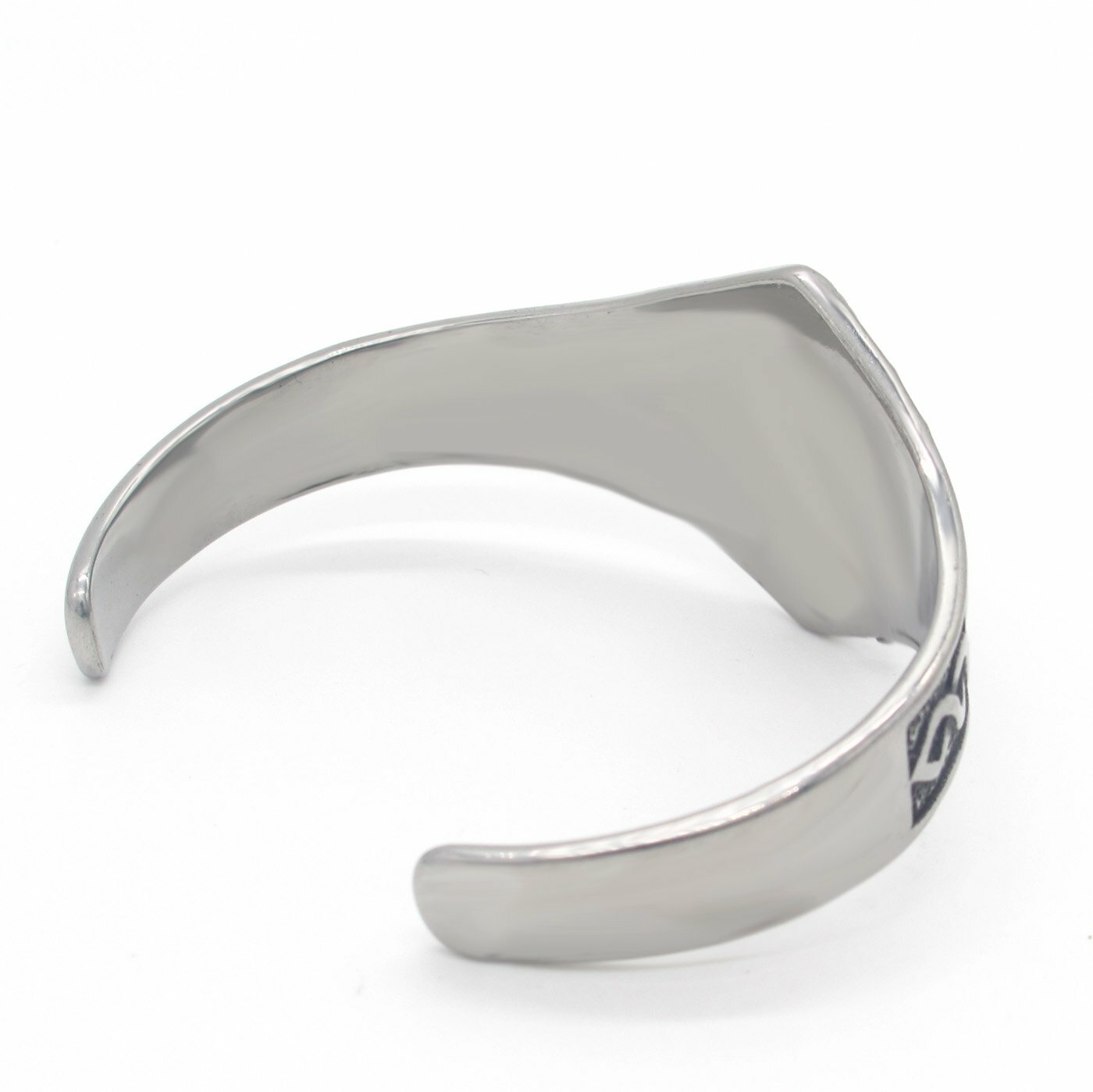 MENDEL 7 Inch Mens Stainless Steel Ancient Norse Viking Cuff Bracelet Bangle Men