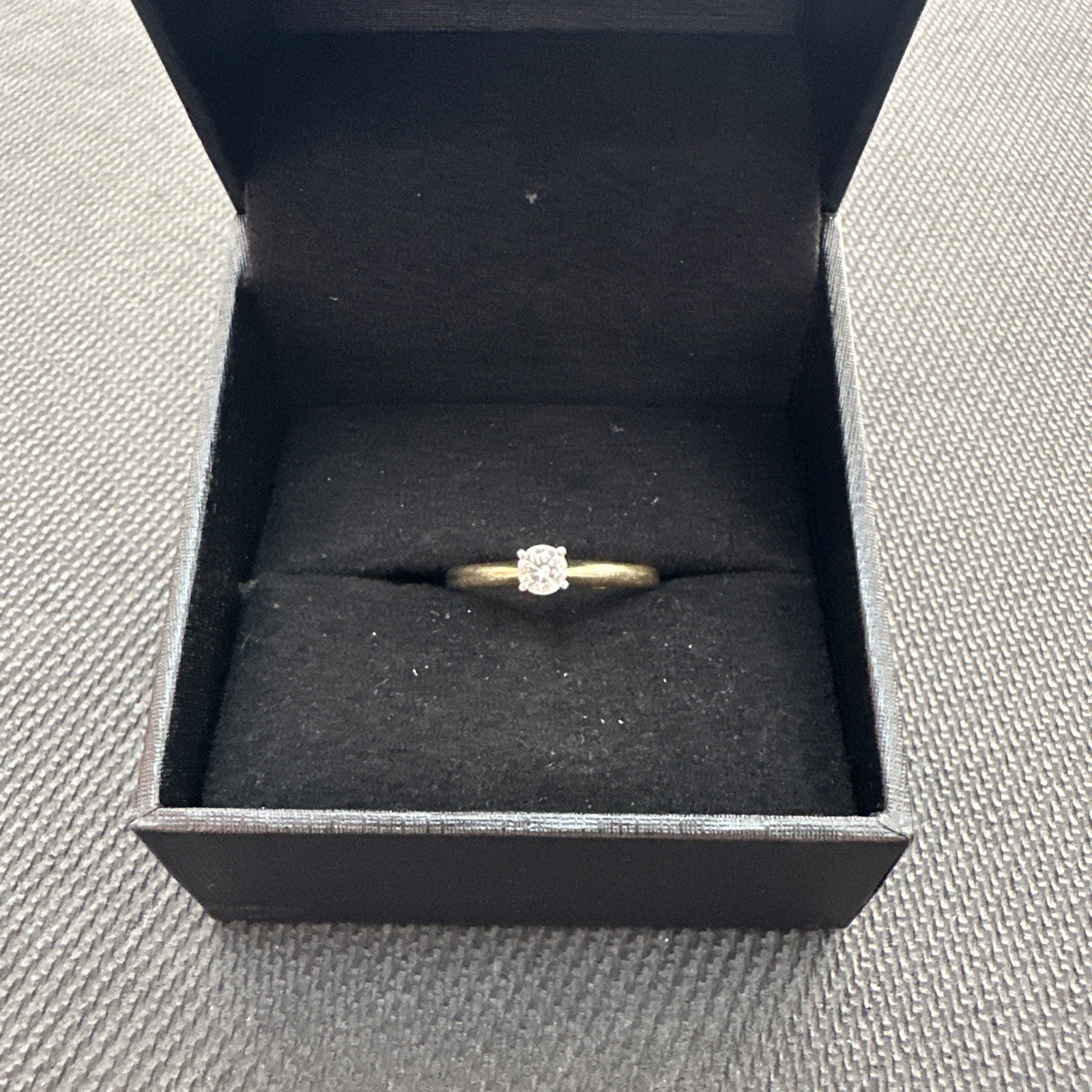 Now + Forever Round-Cut Diamond Solitaire Engagement Ring 1/4 ct 14K Yellow G