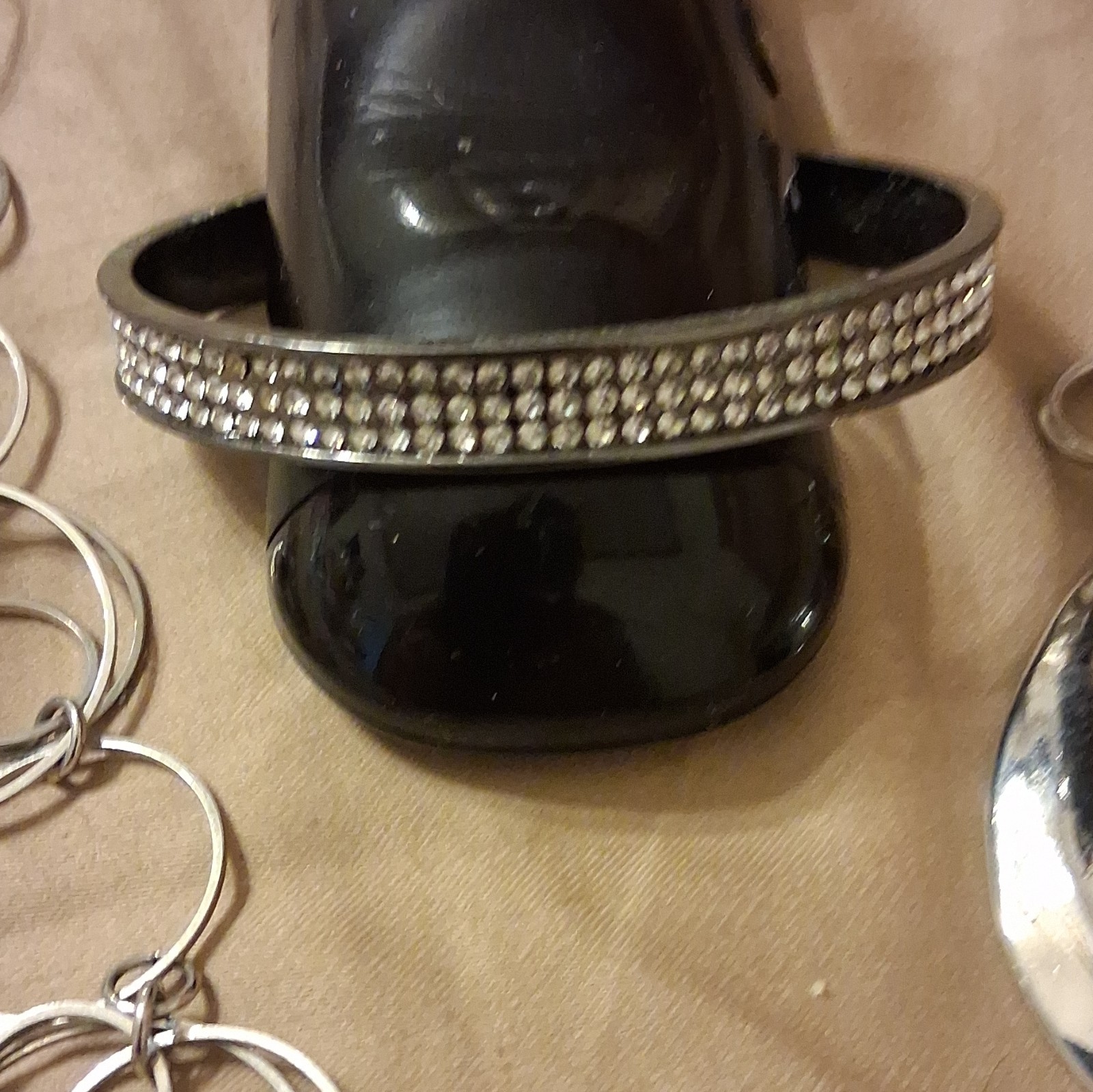 3pc Mixed Lot Women’s Silver Tone Metal Fashion Necklace Bracelet Ring