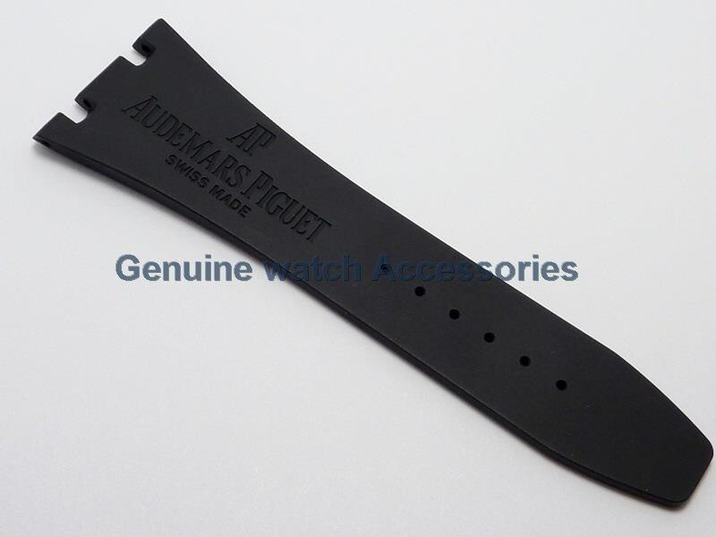 AUDEMARS PIGUET ROYAL OAK BLACK RUBBER SILICON(28mm X 18mm) STRAP BAND BRAND NEW