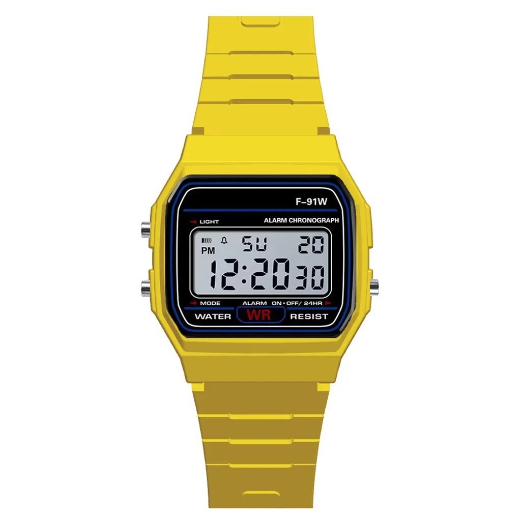 Casieo F-91W-1YER Casual Resin Digital Watch – Black
