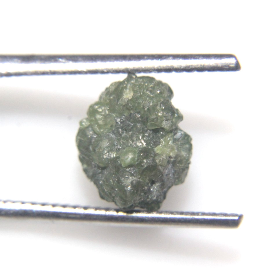 3.90CTS/1 PIECE REAL RAW UNCUT GREEN ROUGH DIAMOND 10.10×8.40×6.45 MM