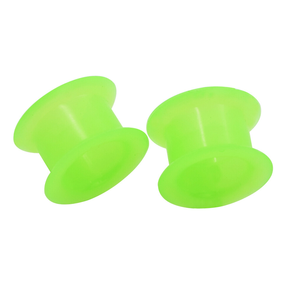 Pair Thick Silicone Ear Plugs Soft Ear Gauges Tunnel Earrings Earlets Earskin