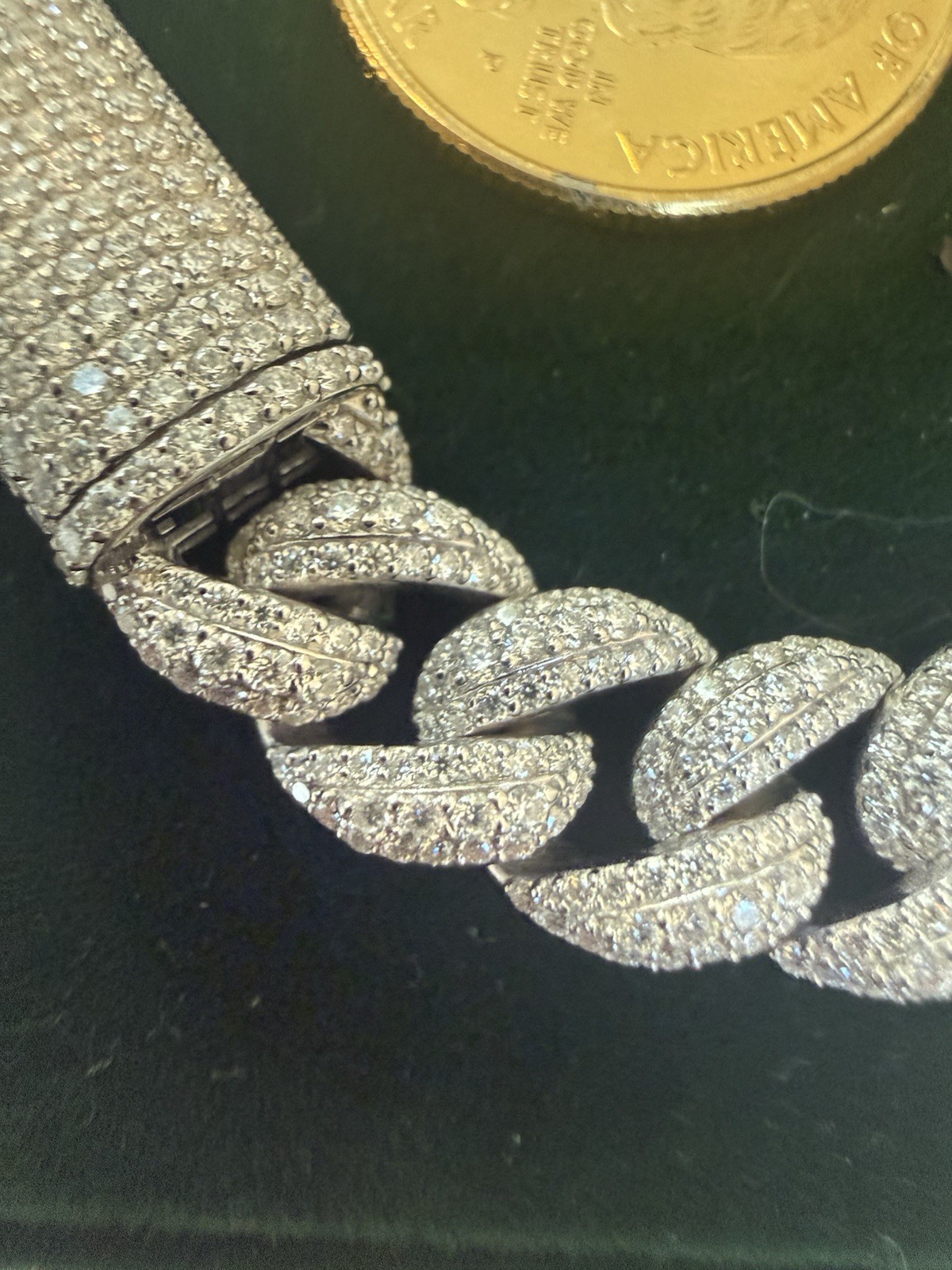 Sterling Silver Moissanite Miami Cuban Bracelet 8” Inch 9.5mm New