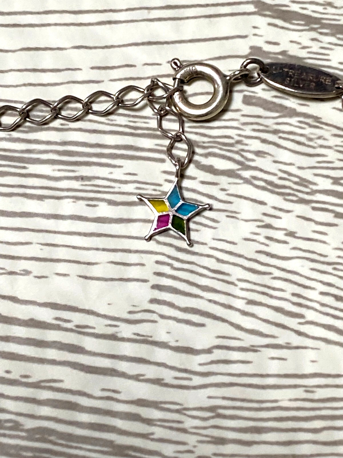U-TREASURE KINGDOM HEARTS Connection Amulet Ventus Silver Bracelet Used No box