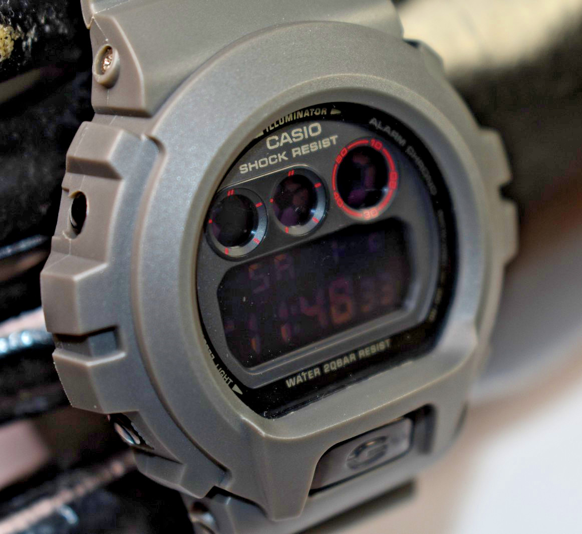 MODIFIED Casio G-Shock DW-6900MS (3230) Gray Men’s Watch NEW BATTERY!