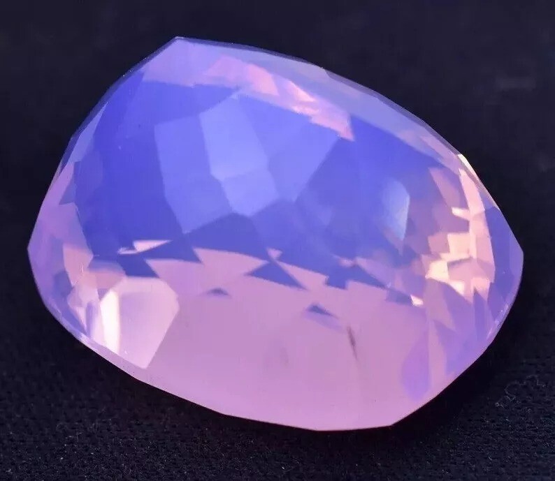 Welo Australian Pink Opal Cushion Cut 73-75 Ct Loose EGL Certified VVS Gemstone