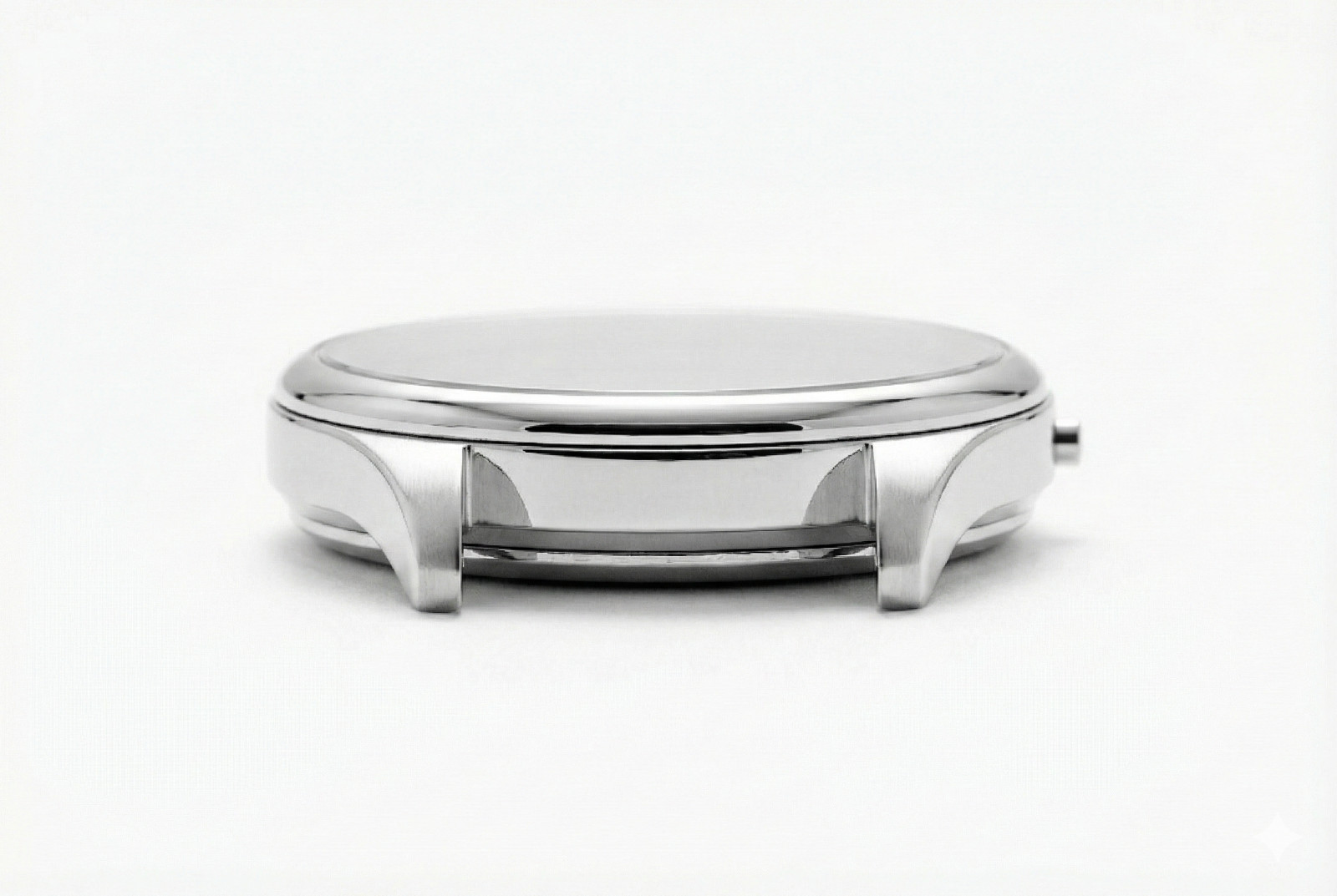 41mm glass Silver Watch Case back cover waterproof ring for 2035 Movement