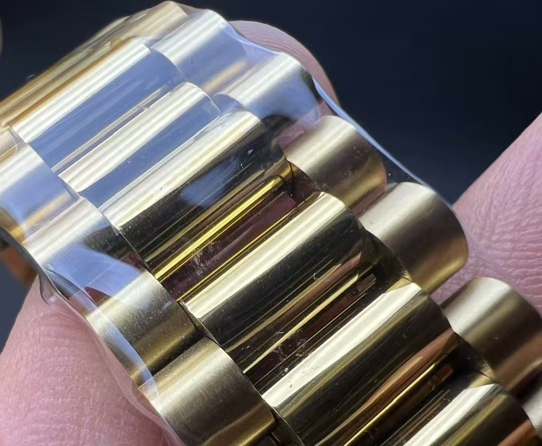 21mm Gold Plated 904L Bracelet Watch Strap Fits Rolex Day Date 40mm President