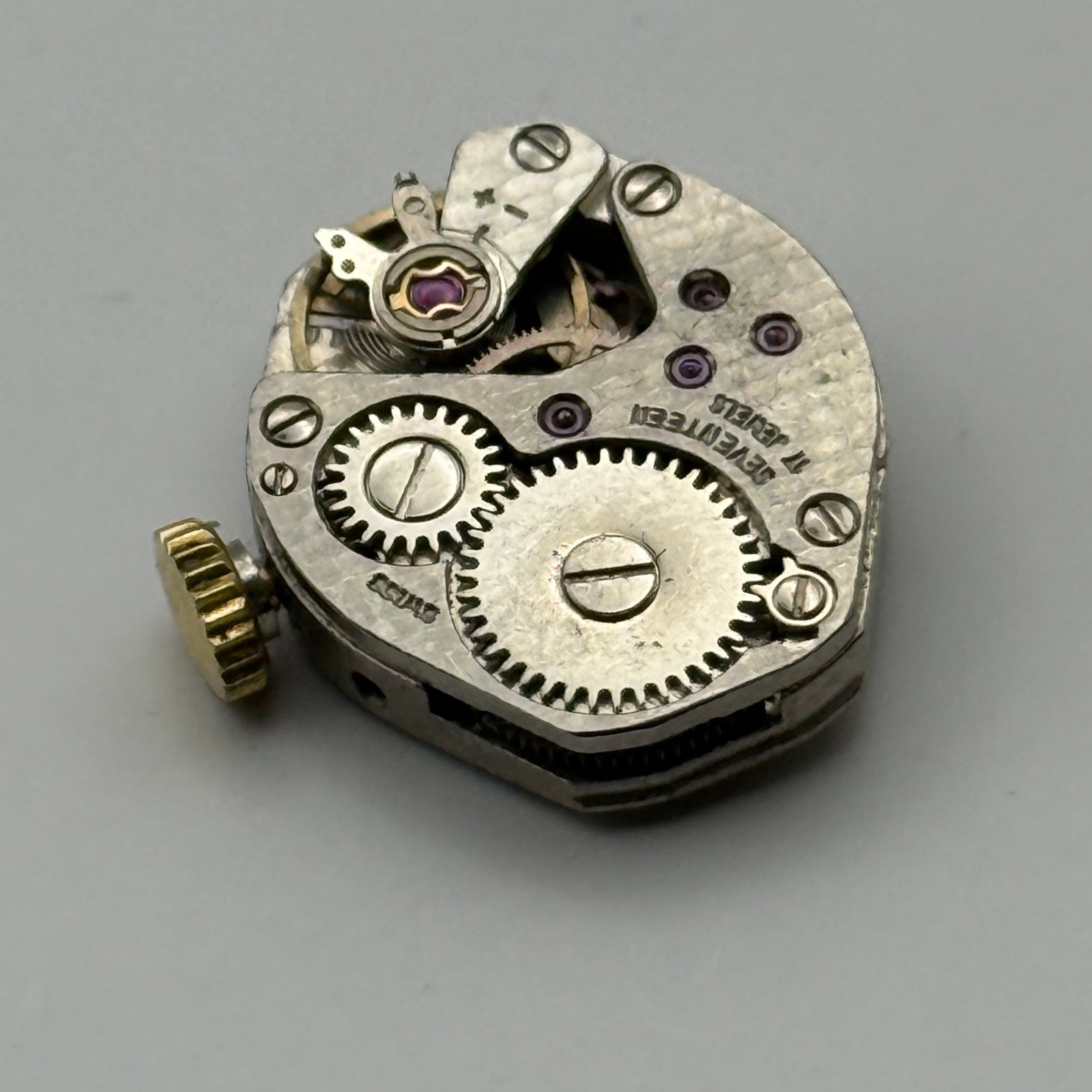 FHF 69-21 Watch Movement Uno 17 Jewels Swiss Manual Wind Parts Repair 15.3mm
