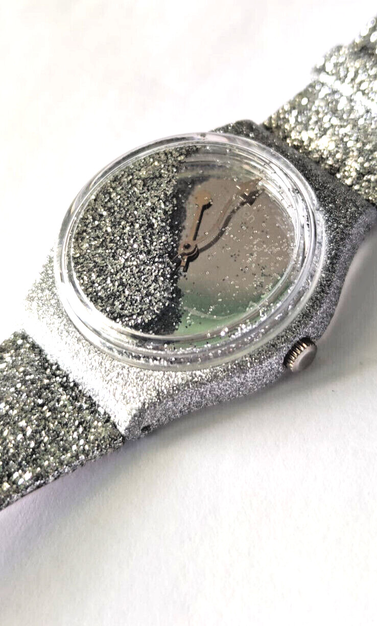 SWATCH GENT SPECIAL MILLE STELLE-GZ162-1999-NOT WORKING WHITEOUT BOX-NEW GLITTER