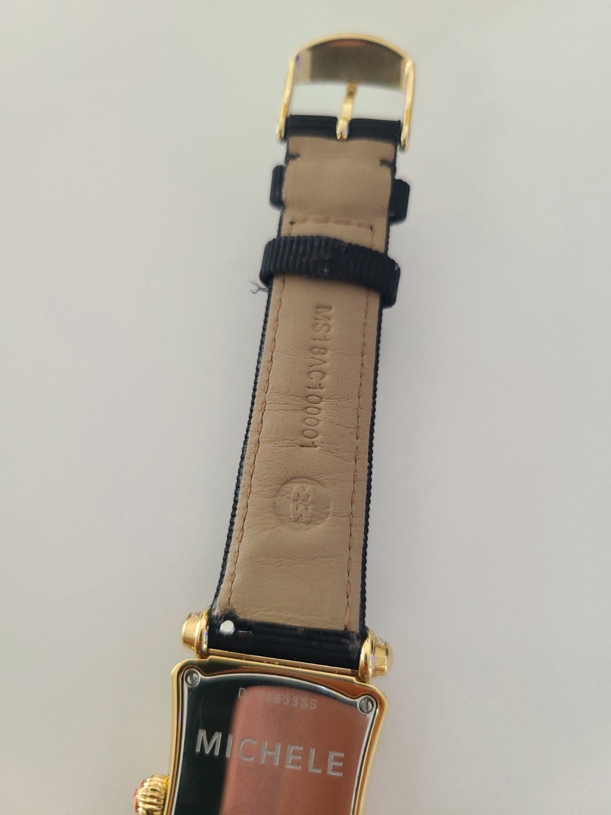 Michele Caber Park Diamond Gold Ladies Watch