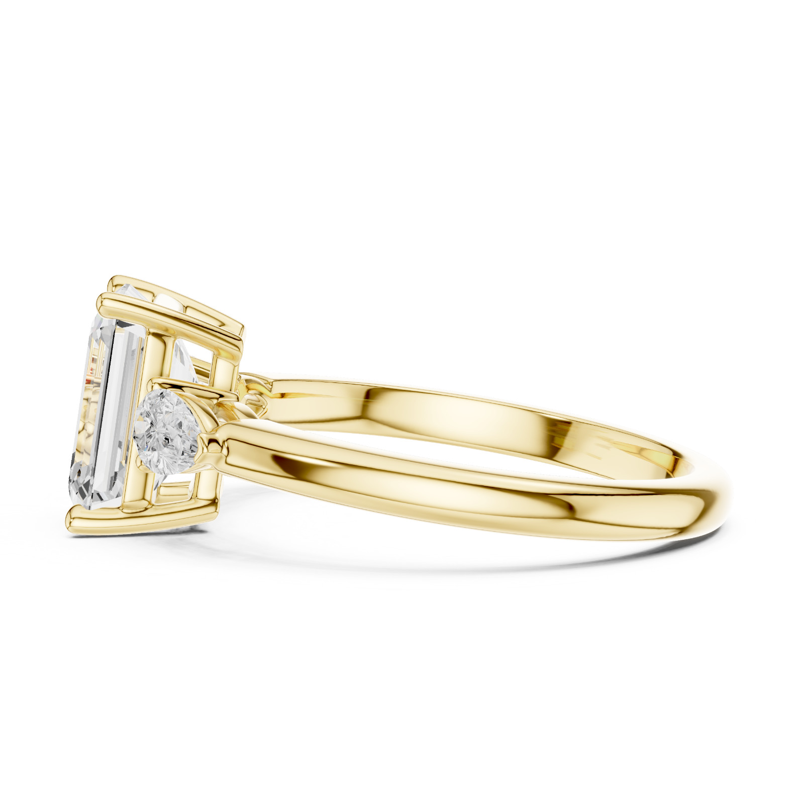 TCW 2.50 Ct VVS1 Lab Grown Diamond Ring Women Engagement Jewelry14K Gold Over