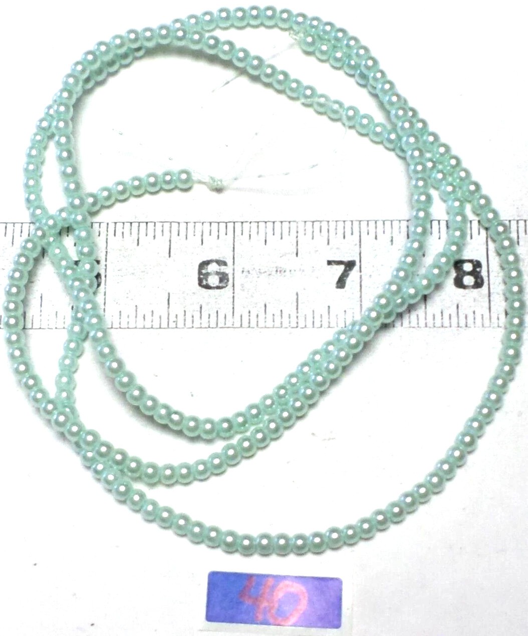 32″ Strand 234 Vintage Czech 4mm Druk Aqua Green Blue Round Glass Pearls /Beads