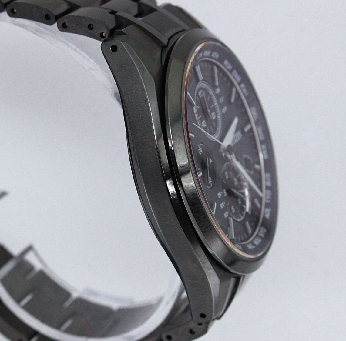 VRW 2046′ Watch CITIZEN AT8044 56E ATTESA Black Titanium Series BK Dial Men’s S