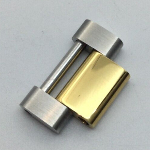 TOP QUALITY 15.5MM CNC FORGED TWOTONE HALF-LINK FOR ROLEX GMT DATEJUST SUB SHINY