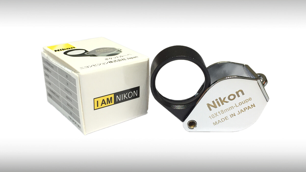 Nikon 10X18MM Full HD Loupe Foldable Pocket Amulet Magnify Small Figure Details