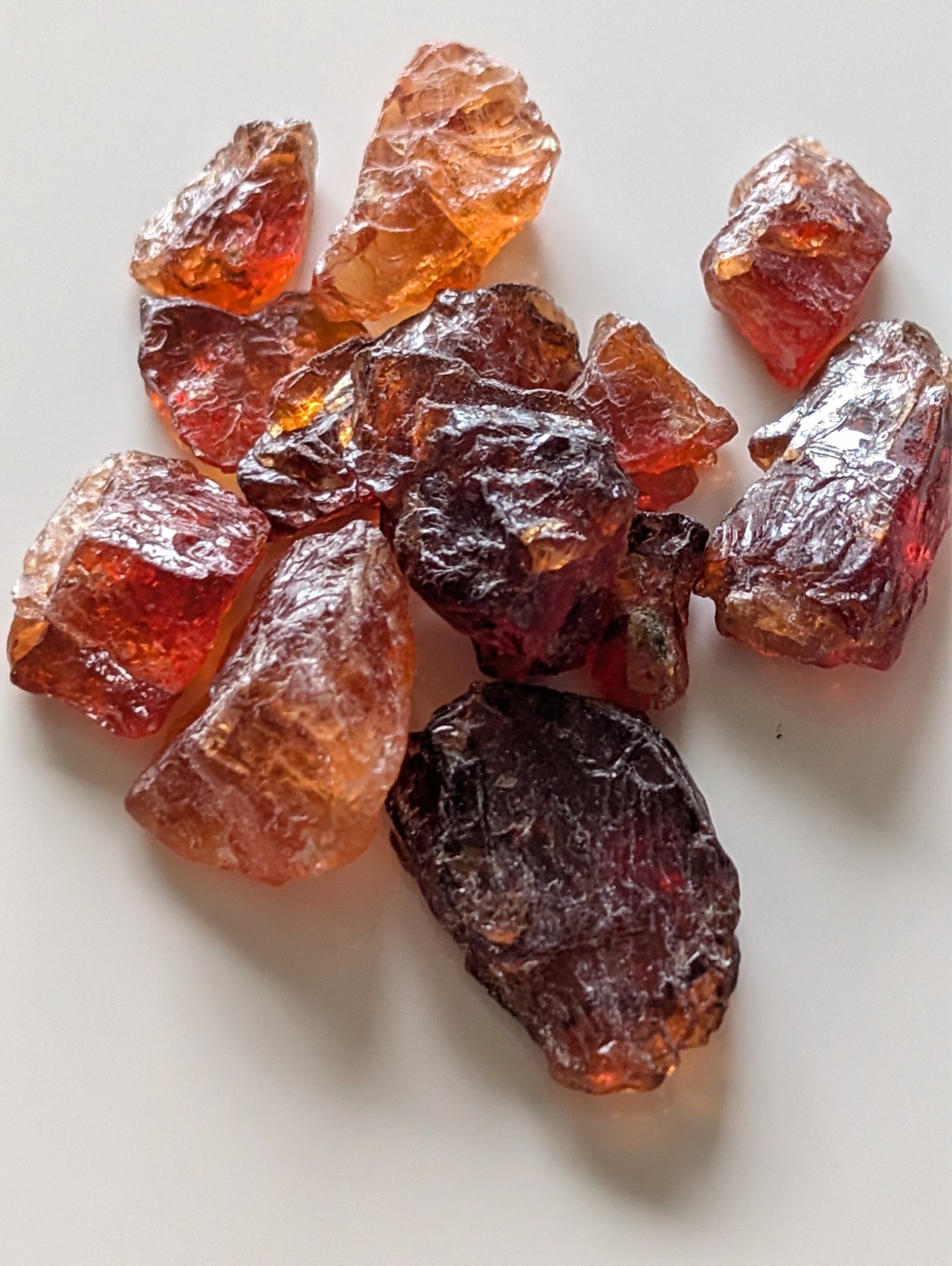 USA seller 40.07 ct Included Spessertine garnet cabachon rough gemstone specimen