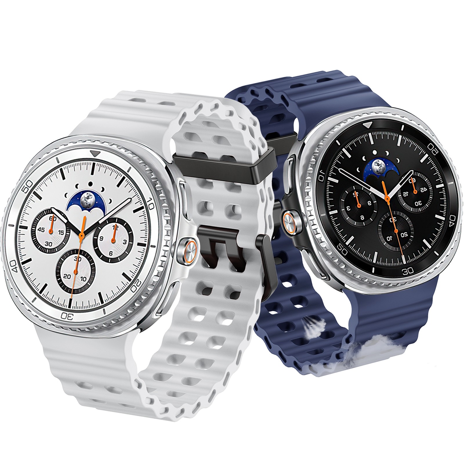 For Samsung Galaxy Watch 8 Classic 46mm/8 40/44mm Silicone Strap Breathable Band