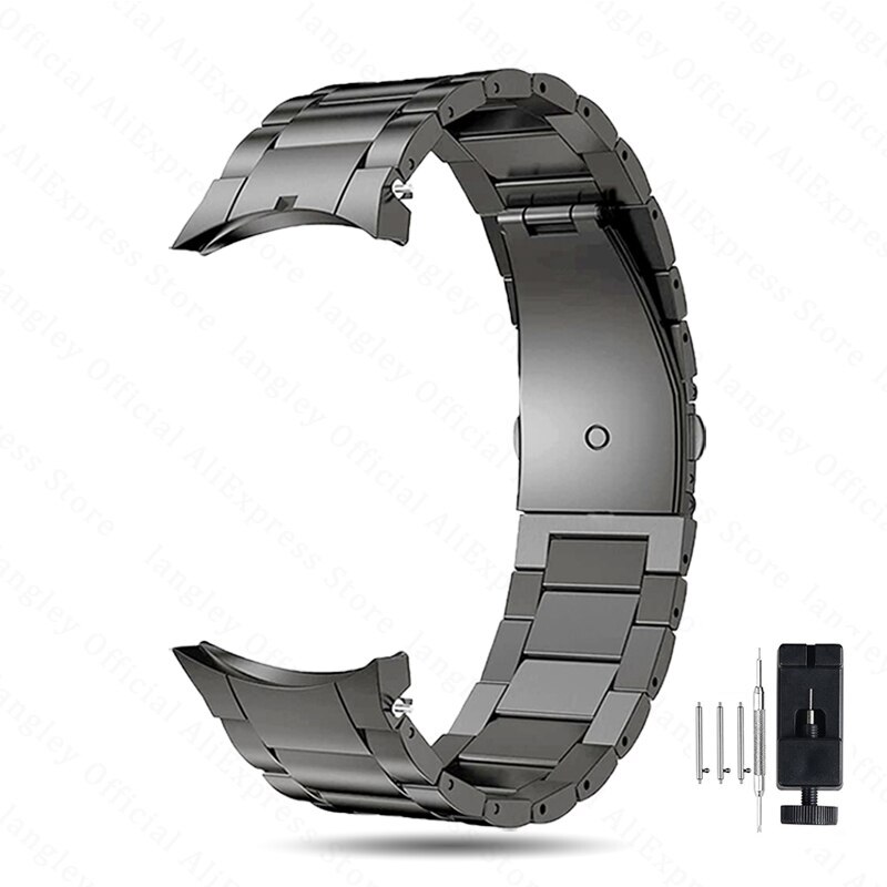 No Gaps Titanium Watch Band for Samsung Galaxy Watch 5/4 40/44mm Metal Strap