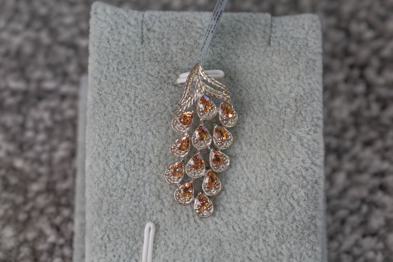 Gouvela Andalusite & White Topaz Sterling Silver Pendant only