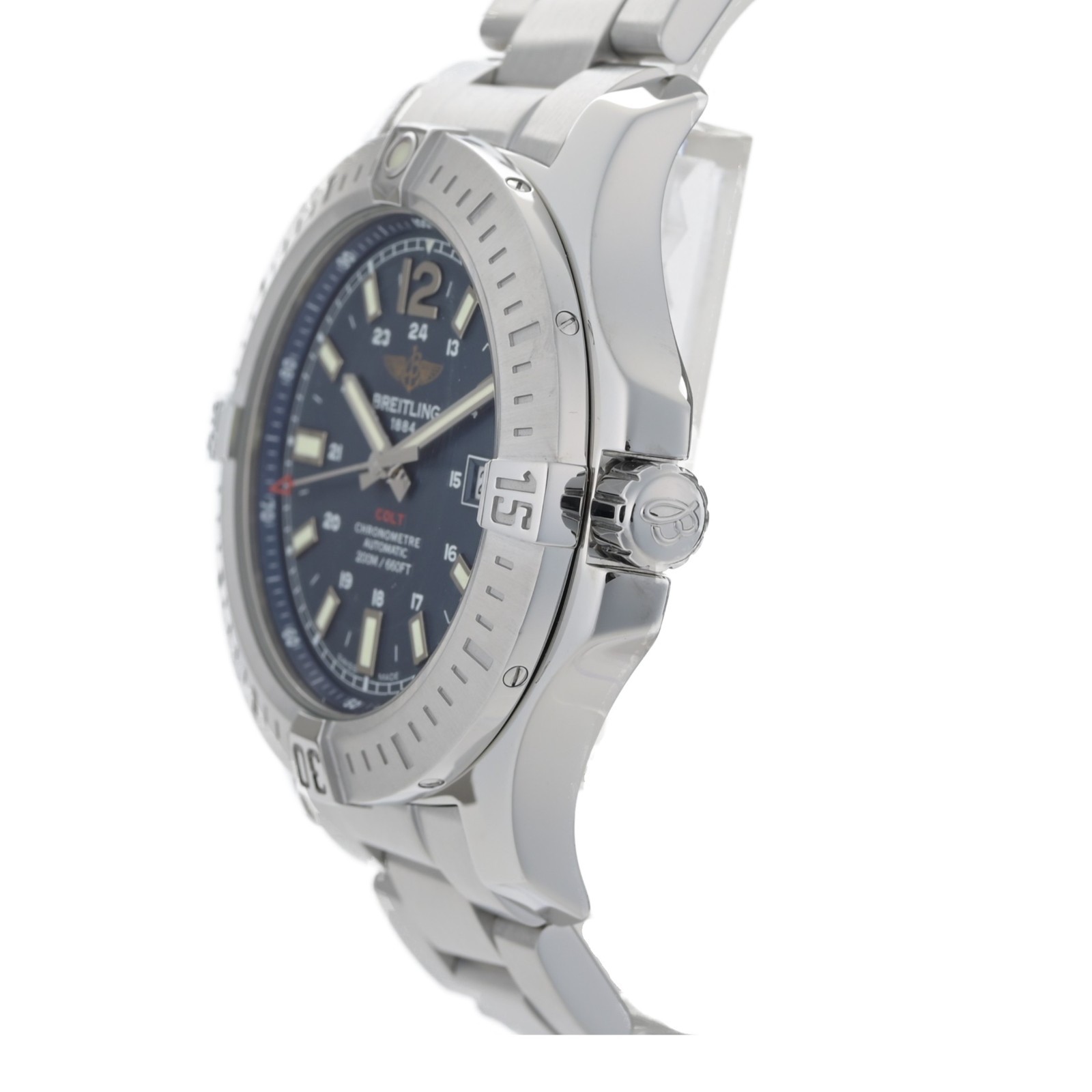 Breitling Colt 44 Date Automatic A17388 Blue Dial Steel Men’s Watch