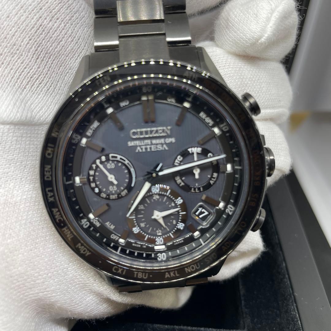 Excellent !CITIZEN ATTESA Satellite Wave GPS