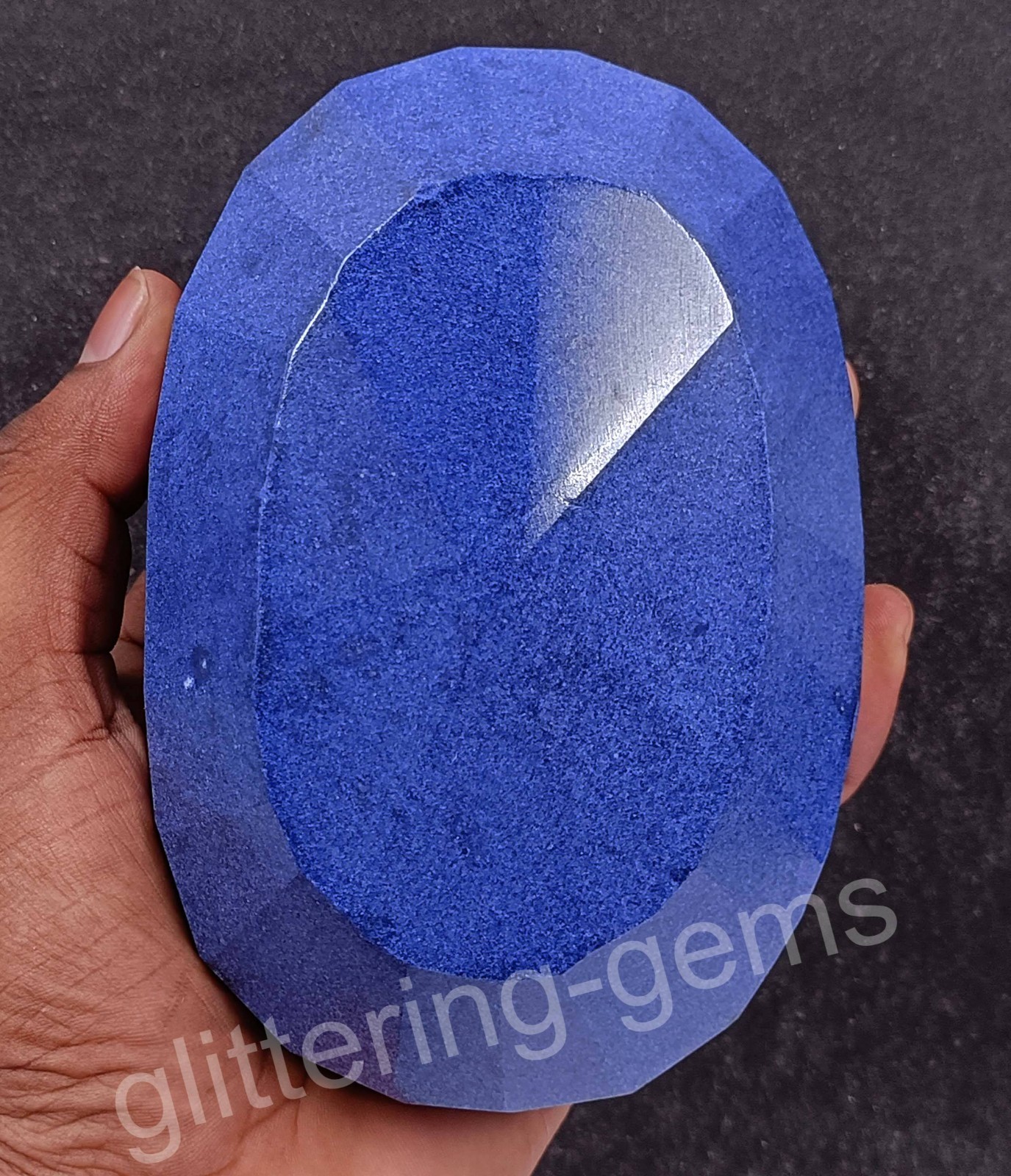 Collector Grade 5852Ct Natural African Blue Sapphire IGL Certified Oval Cut 5DOS