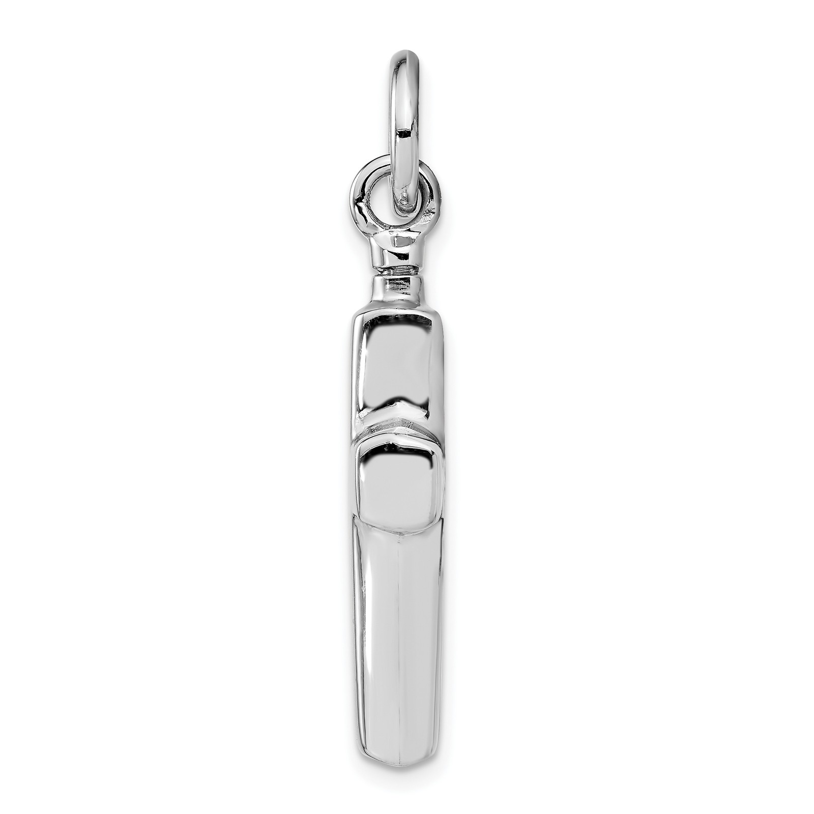 Silver Polished Cross Ash Holder Pendant QC8399
