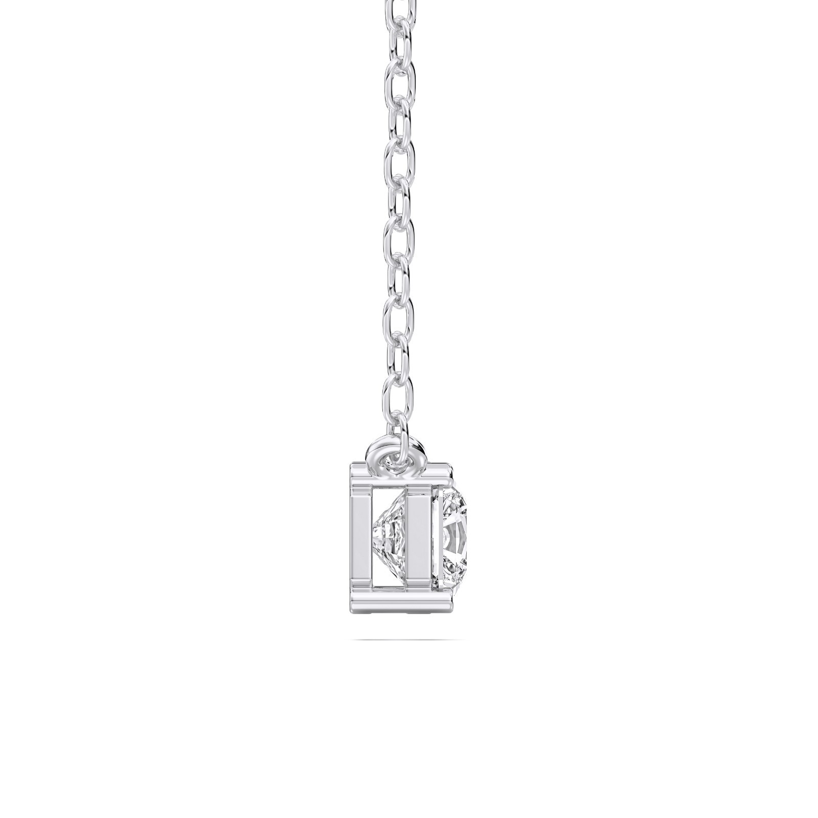 IGI Certified Lab Grown Diamond 1.00 CT Solitaire Pendant Necklace 14k Yellow