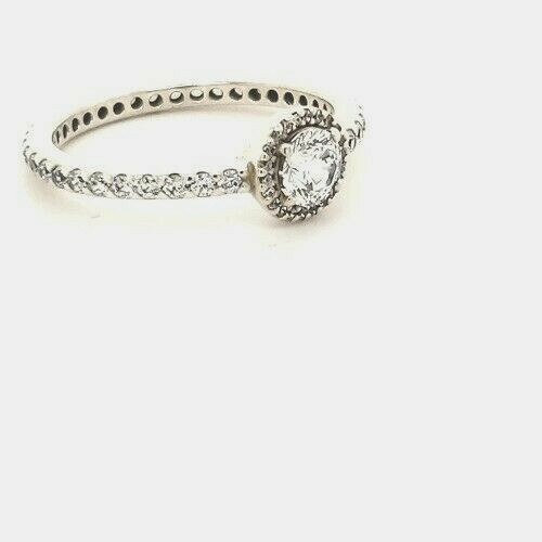 Pandora 925 Classic Elegance #190946cz Halo engagement ring multiple sizes NEW
