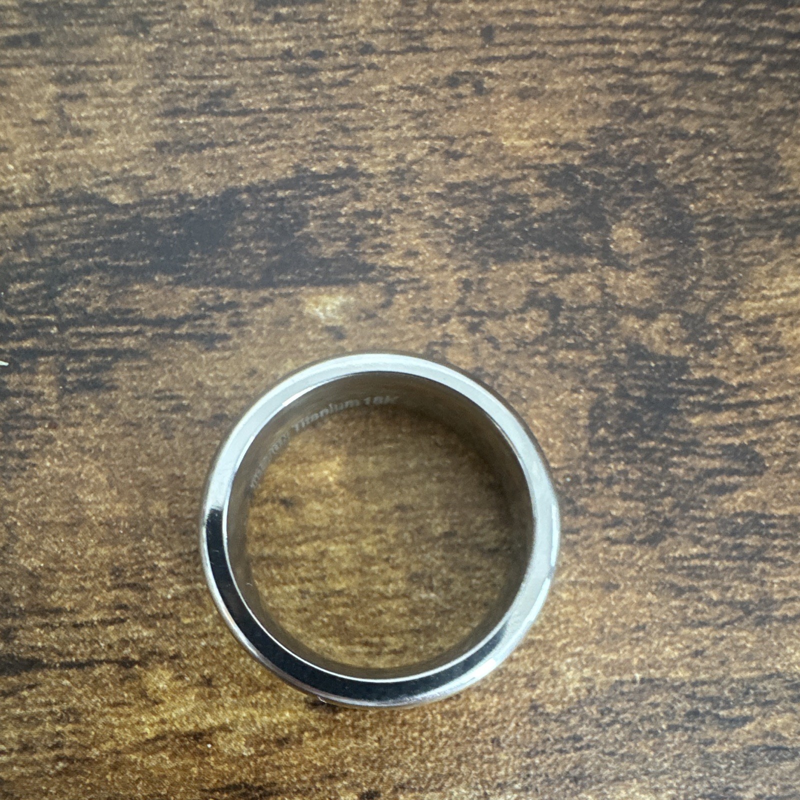 Triton 18K Two-Tone Silver & Gold Wedding/Anniversary Band Ring Size 8