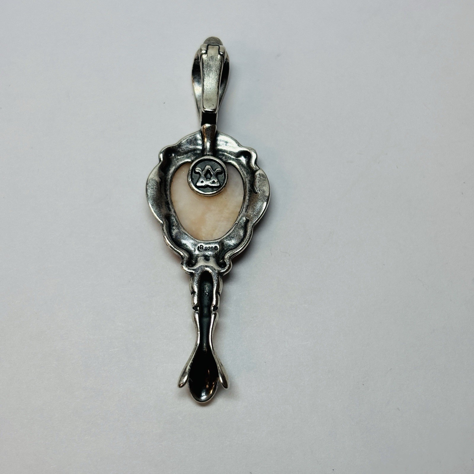 Carolyn Pollack Relios Sterling 925 Silver Spiny Oyster Drop Pendant – .31