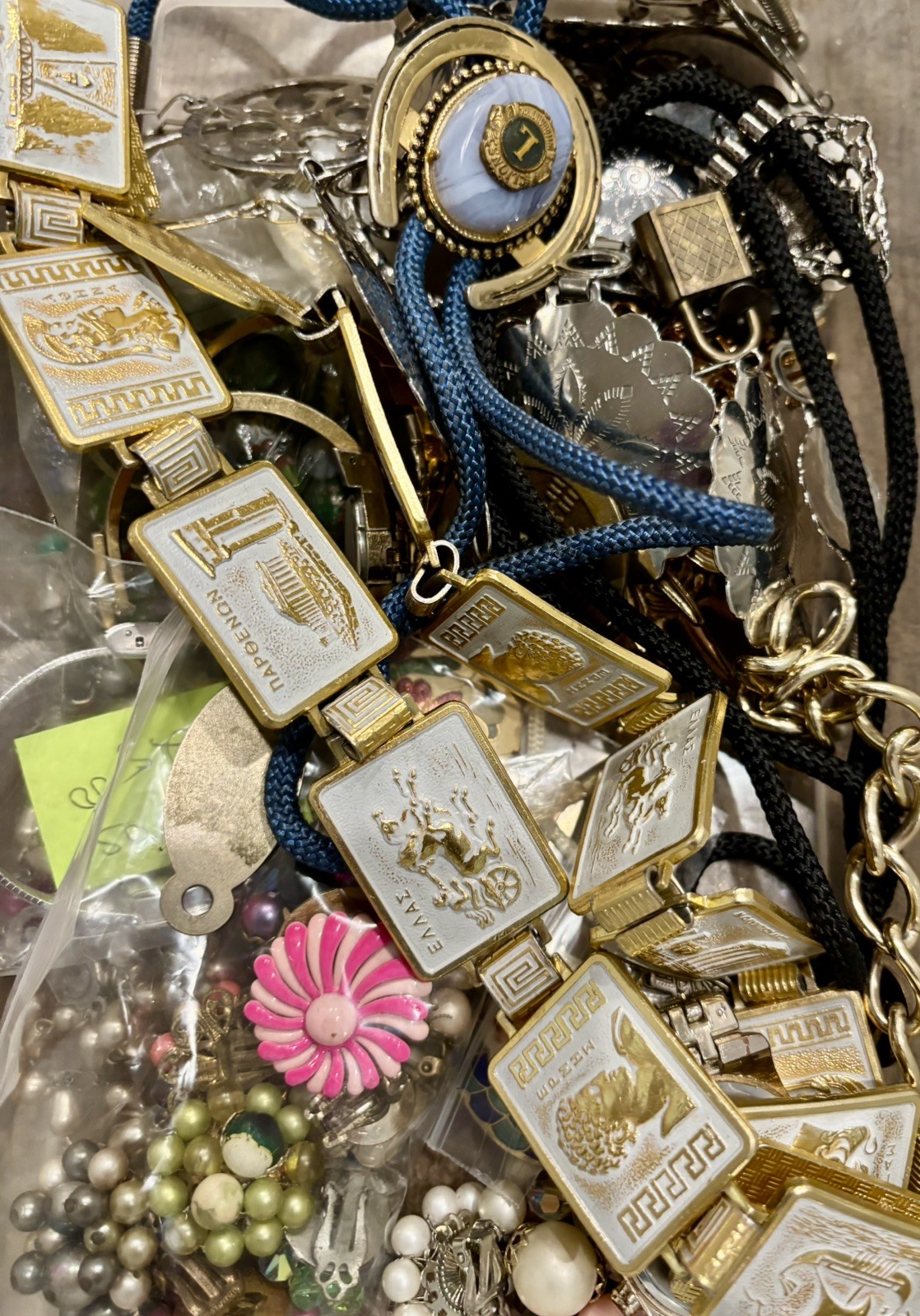 LARGE Flat Rate Box Filled w/ Pounds of Jewelry Mix – Hours of Fun!
