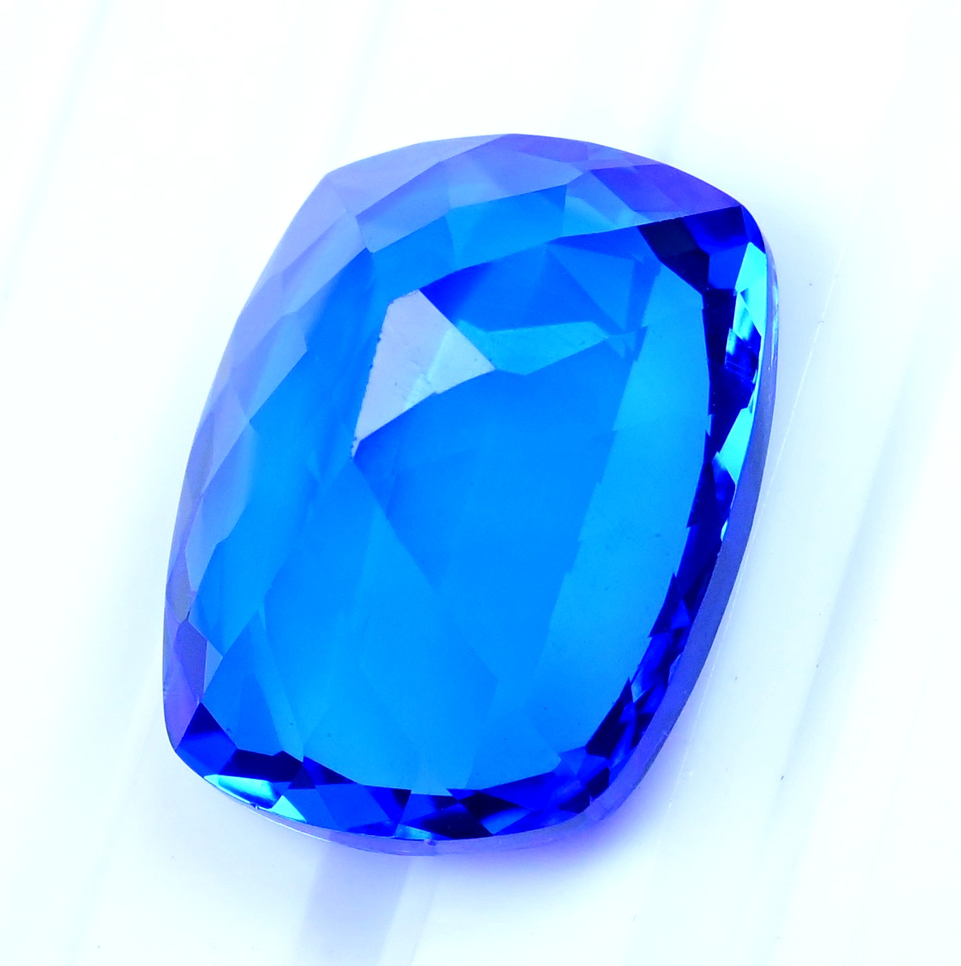 26.75 CT Natural Rare Lustrous Blue Tanzanite Certified Flawless Loose Gemstone