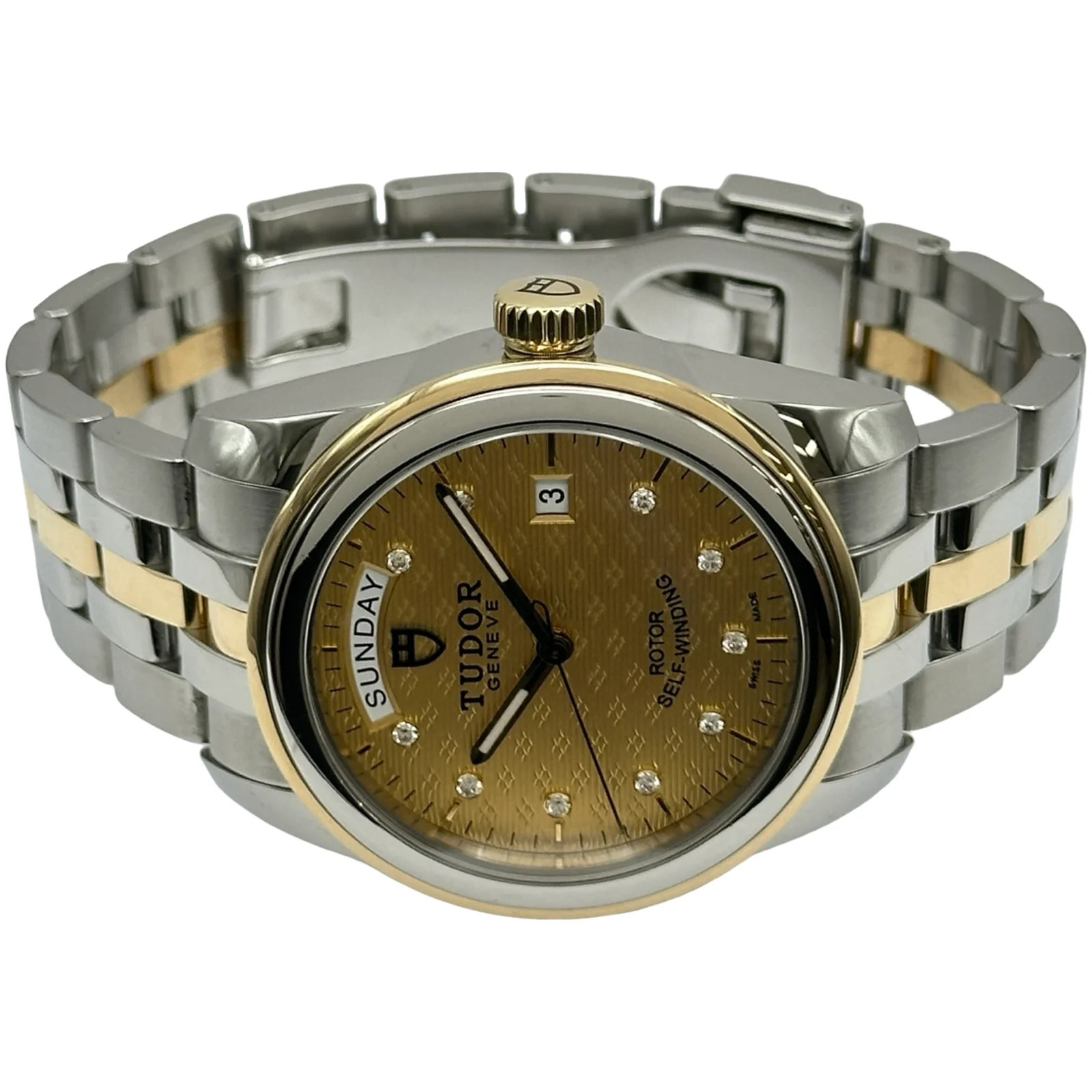 Tudor Glamour Date 55003 Gold Gold/ #448