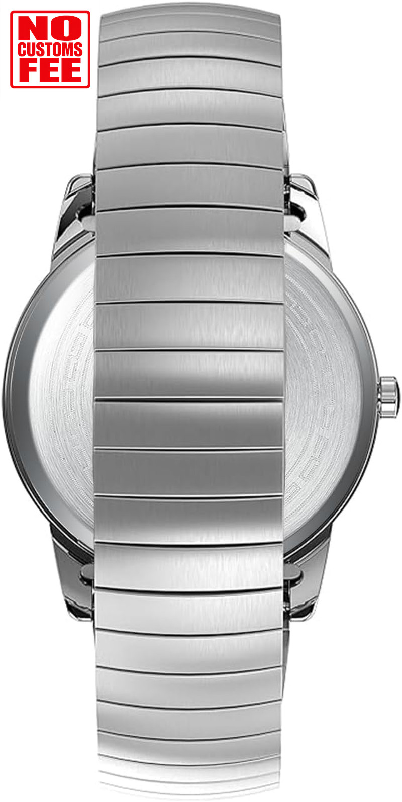Mens Watches Stainless Steel Analog Quartz Watch for Men Easy Reader 38 Mm Fashi