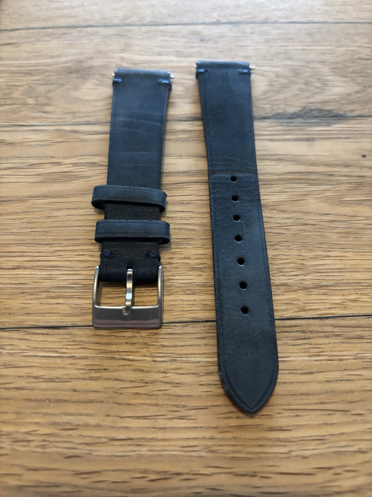 Lot of 20mm Dassari Oiled Nubuck Watch Straps, Brown Green & Blue