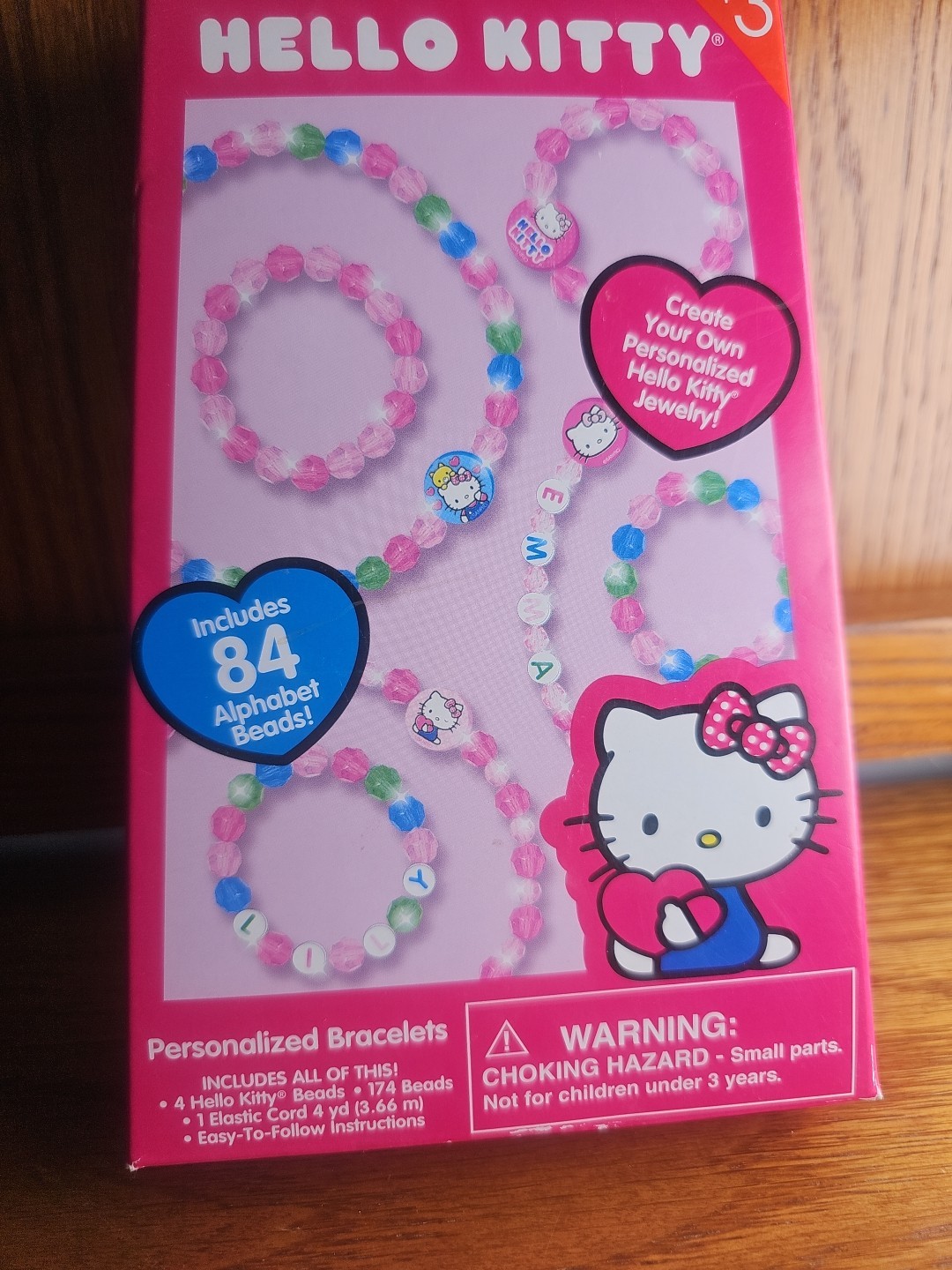 HELLO KITTY Designer Shoelace Bracelets Beads Create Your Own Sanrio 2014 NEW B1