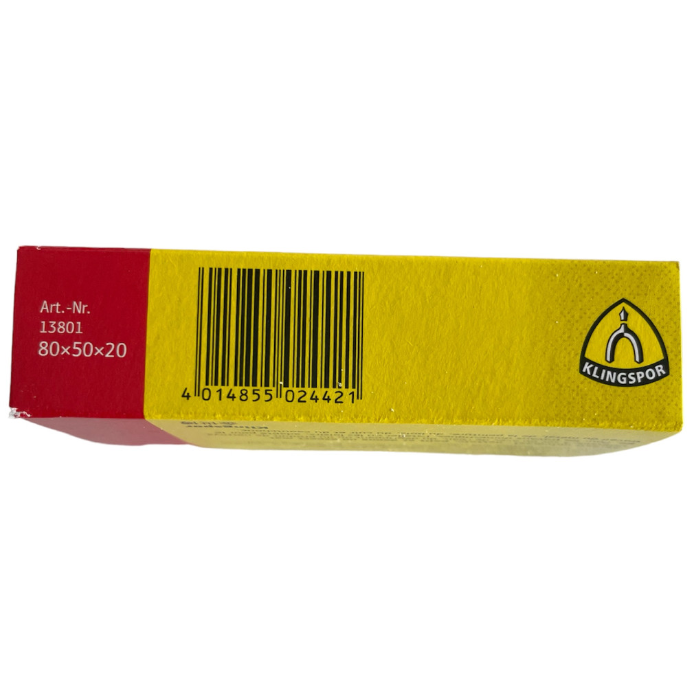 Klingspor Schleiffix universal cleaning block abrasive for metals, grit 60
