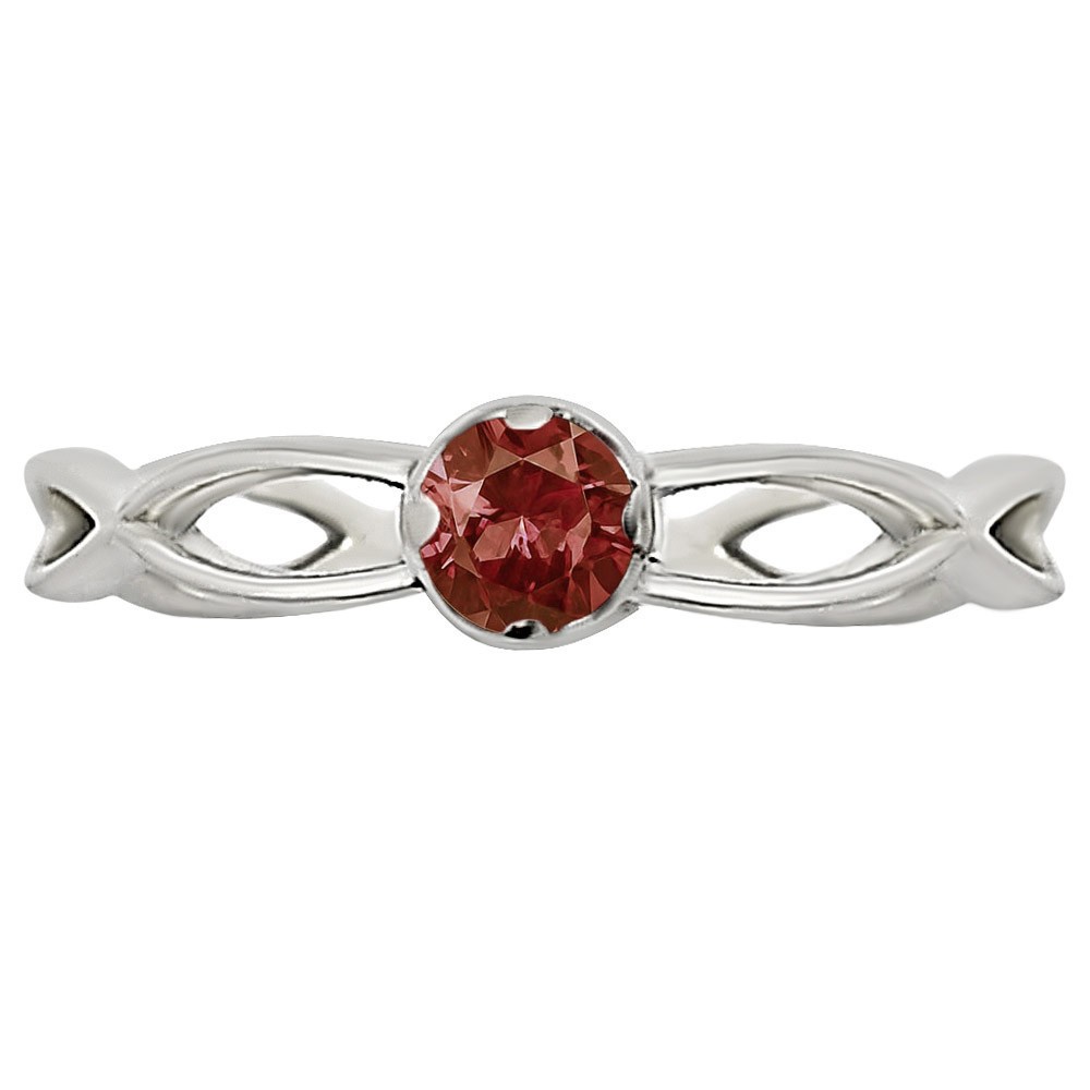 Hessonite Garnet – Madagascar 925 Sterling Silver Ring s.7 Jewelry R-1213