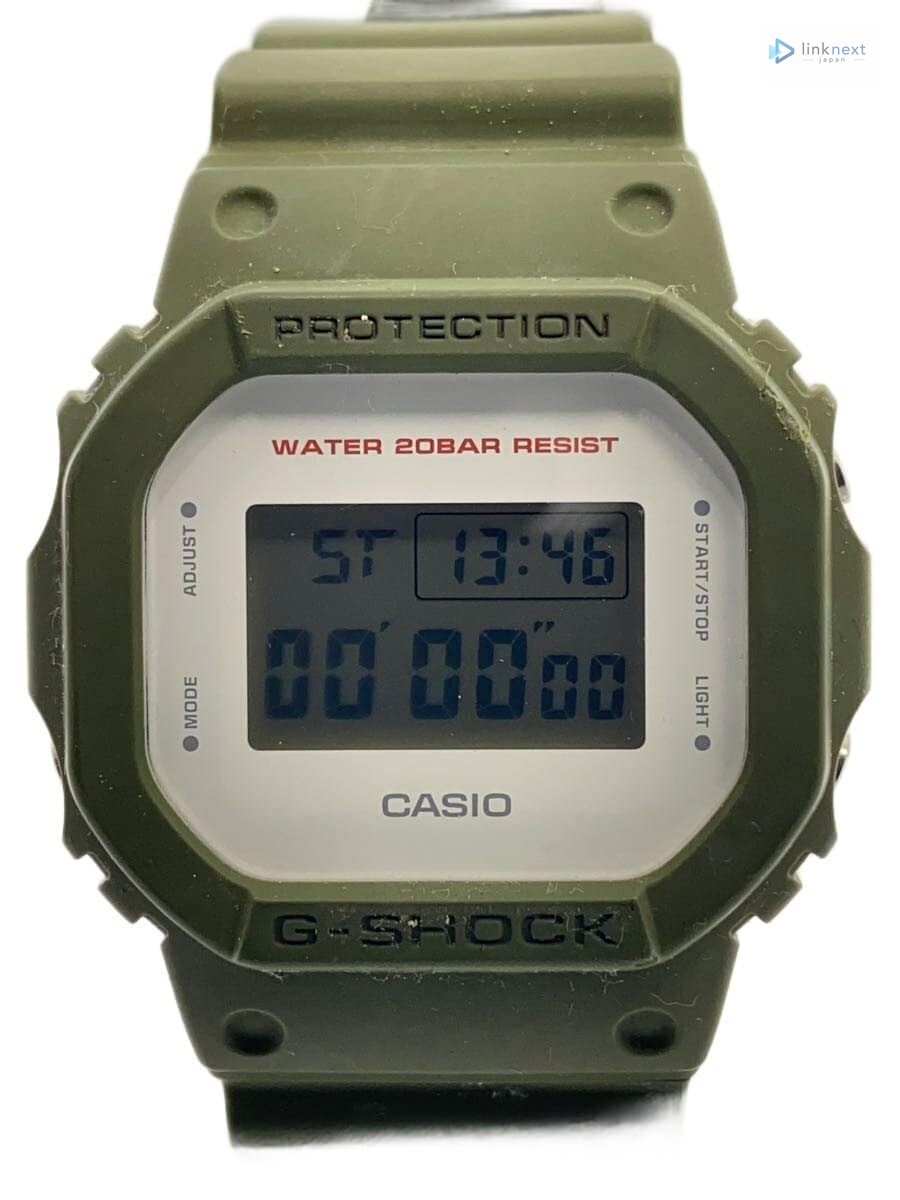 CASIO G-SHOCK DW-5600M-3JF Men’s Digital Watch Khaki White